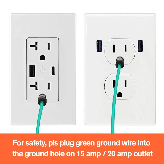 Alt view image 5 of 7 - 1.5 FT 4 Prong to 3 Prong Dryer Adapter, 30 Amp Dryer Outlet Plug Power Cord, NEMA 10-30P Male to 14-30R Female Three Prong Converter, 250V 3prone Old Clothes Dryer Connector w/Ground Wire