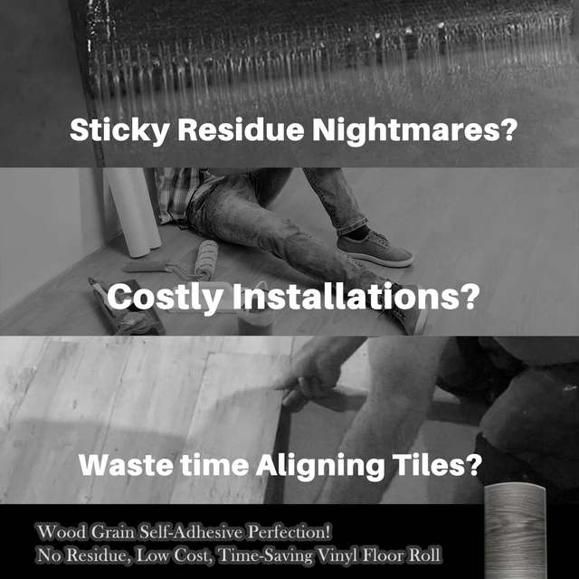 Alt view image 5 of 7 - Woodgrain Vinyl Floor Roll, 11.8" x 394", QuickApply Peel & Stick Cover 32.29 Sq,ft, Soft woodlook finish, Nonslip texture, Long rolls reduce seams, Lowmaintenance surface, Easy to cut