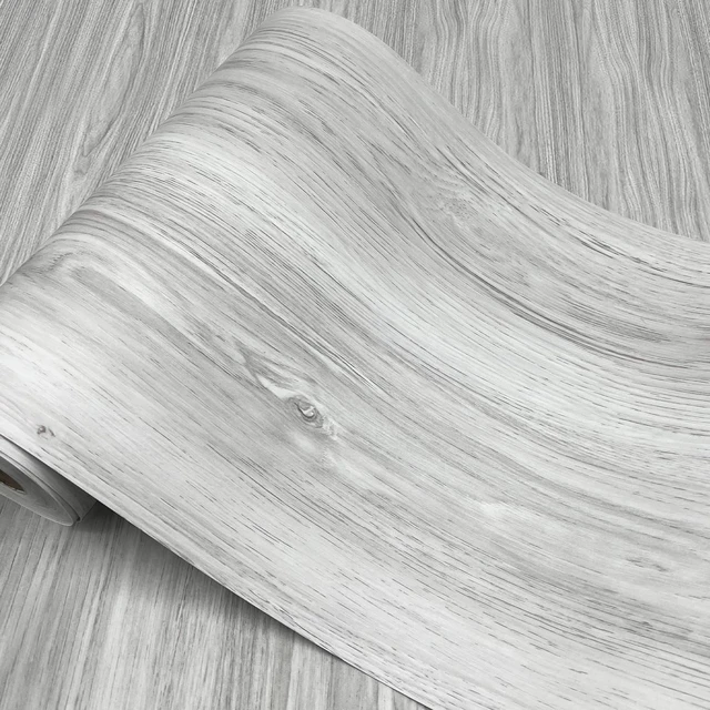 Main image of Wood Grain Peel and Stick Floor Tiles 11.8 Width, Full Roll Length of 118" Versatile Design for Any Space, Light Color Self Adhesive Vinyl Flooring, Waterproof and Non-Slip Features