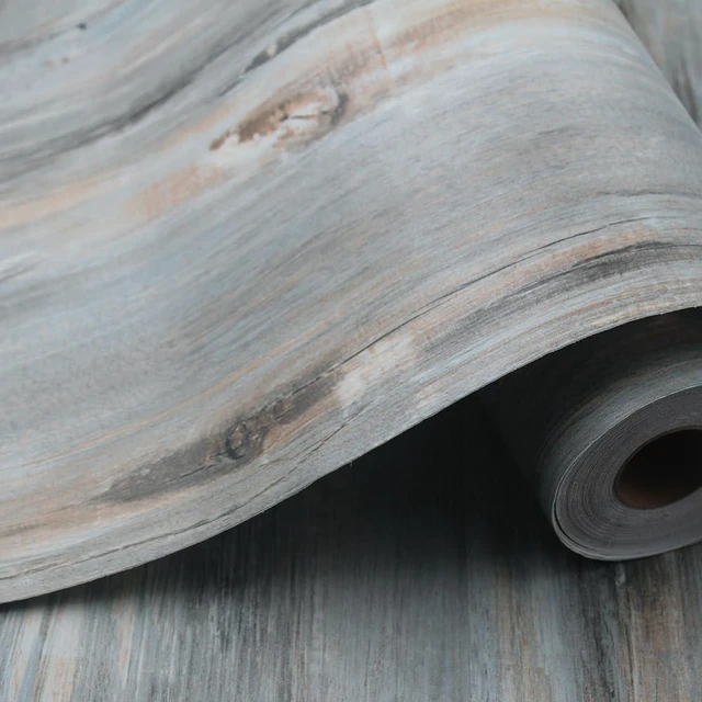 Main image of Wood Grain Peel and Stick Floor Tiles, 11.8" W × 118" L, TideWashed Soft woodlook finish, Easy to cut, Nonslip texture, Good for renters and DIY users, Helps protect floors, Easy to replace