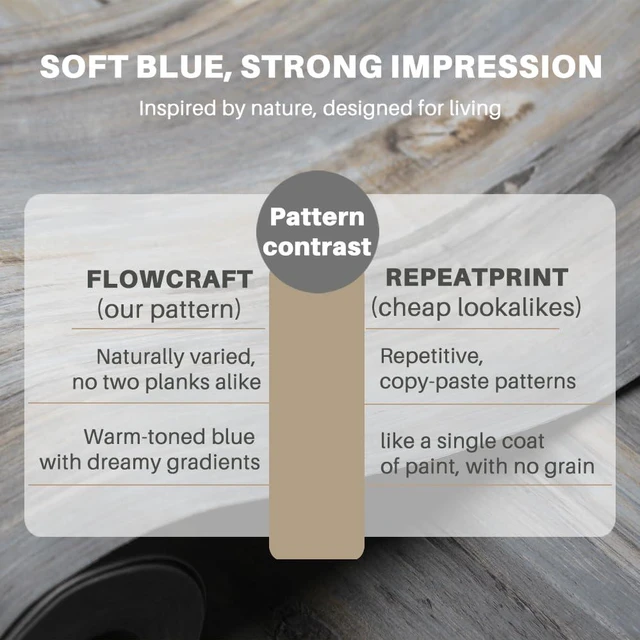 Alt view image 4 of 7 - Wood Grain Peel and Stick Floor Tiles, 11.8" W × 118" L, TideWashed Soft woodlook finish, Easy to cut, Nonslip texture, Good for renters and DIY users, Helps protect floors, Easy to replace