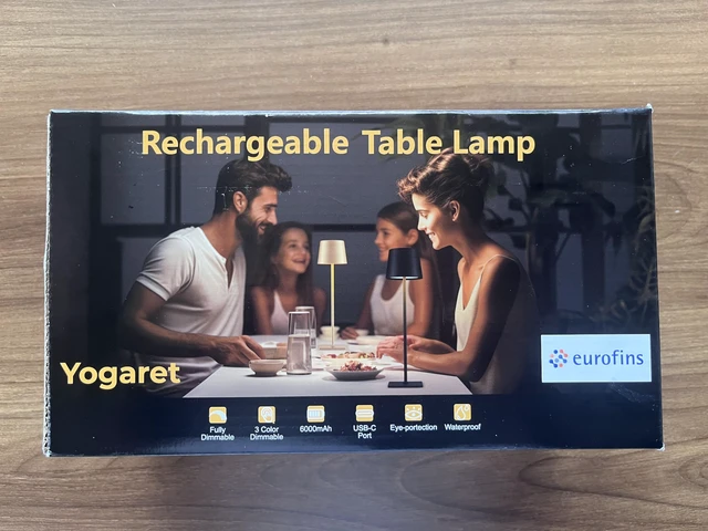 Alt view image 7 of 7 - Black Cordless Table Lamps, 6000mAh Rechargeable Battery LED Lights Set of 4 battery operated lamps wireless table lamp for restaurant tables, dining areas, kitchens, outdoor patio and home use