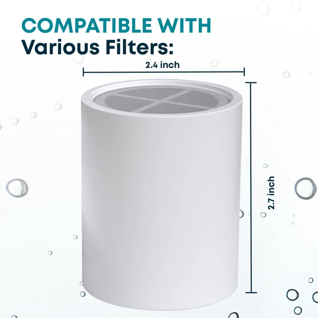 Alt view image 3 of 7 - 20-Stage Filter Cartridge with Spin Propeller, No Housing shower filter cartridge 20-stage, spin propeller design, reduces chlorine heavy metals sediment, supports skin hair nails