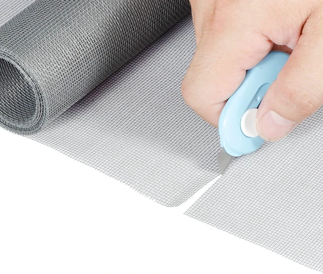 Alt view image 6 of 7 - Window Screen Repair Kit - 59" x 106" Screen Door Replacement Fiberglass Screen Mesh with All Screen Tools for Sliding Door and Patio Screen Door Replacement