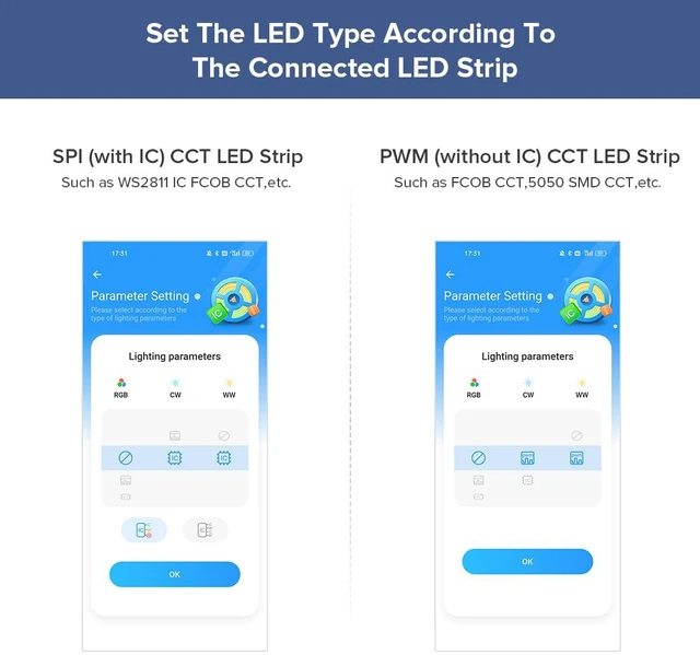 Alt view image 2 of 7 - SP630E Bluetooth Controllers 4 Zones 2.4GHz RF RB2 Remote Kit APP & RF Remote, Supports COB/SMD PWM & SPI CCT Tunable White LED Strip WS2811 etc DC5V/12V/24V, For Smart Home Lighting