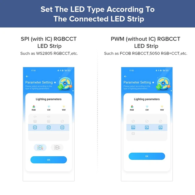 Alt view image 2 of 7 - SP630E Bluetooth Controllers 4 Zones 2.4GHz RF RB4 Remote Kit APP & RF Remote, Support COB SMD PWM or SPI RGBCCT RGBWW LED Strip WS2805 WS2811 IC DC5V/12V/24V, For Smart Home Lighting