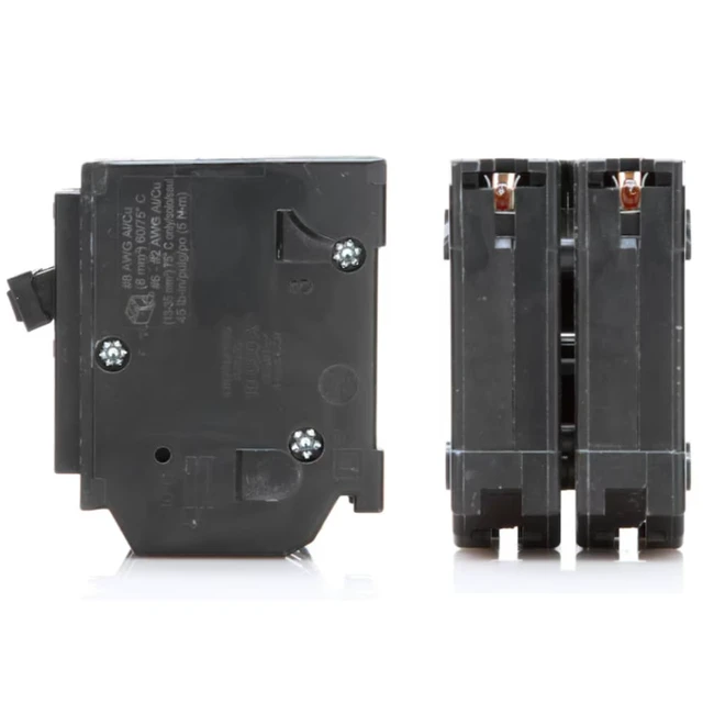 Alt view image 7 of 7 - Genuine Square D HOM260 60 Amp Double Pole Circuit Breaker Kit Plug-On Replacement for Homeline Load Center Panel Box, UL Listed, 60A, 120/240V, 10kAIC, 60Amp, 2 Pole HOM Breaker, 1 Pack