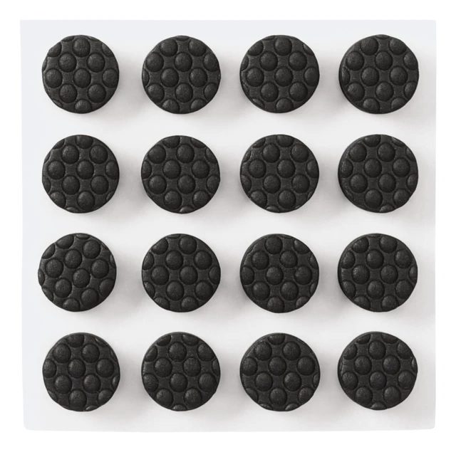 Alt view image 2 of 7 - Black Adhesive Bumper Pads 40 PCS, Self-Stick Rubber Pads 3/8" Round, Cabinet Door Rubber Bumpers, Designed to Protect Cabinets and Drawers, Sound Dampening, Black (BP958-40NA)
