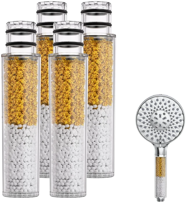 Main image of Shower Filter for Handheld Shower Head, NSF Certified 4 Pack Replacement Filters for Hard Water Remove Chlorine and Harmful Substances Only Fits Shower Head