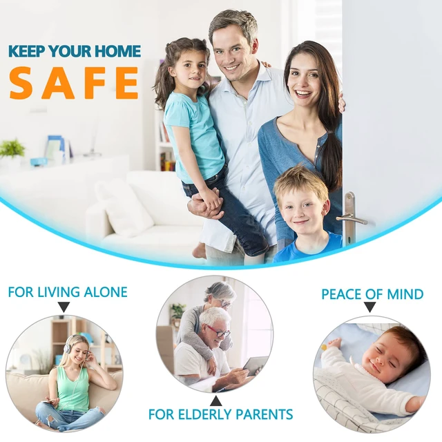 Alt view image 6 of 6 - Door Locks for Kids Safety Front Door Home Security Door Reinforcement Lock Upgraded Safety Door Locks Latch Night Bedroom Door Lock Withstand 800 lbs, Child Proof Deadbolt Lock Home Improvement Locks