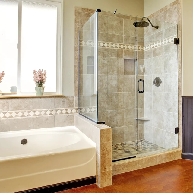 Alt view image 2 of 7 - M 6258 Frameless Shower Door Bottom Seal for 3/8 In. Thick Glass Doors Stop Shower Leaks and Create a Water Barrier, 36 In., Clear Vinyl (Single Pack)