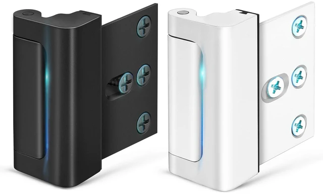 Main image of Home Security Door Lock Reinforcement Front Door Locks for Kids Safety Top of Child Proof Door Safety Locks from Inside, High Flip Night Latch Lock Withstands 800 lbs Inward Swinging Doors