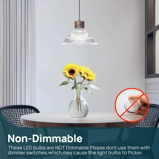 Alt view image 4 of 7 - A19 LED Light Bulbs, 100 Watt Equivalent, 5000K Daylight 6 Packs Efficient 14W 1600 Lumens Non-Dimmable LED Bulb, E26 Standard Base Bulbs 120V for Home Kitchen Bedroom Living Room