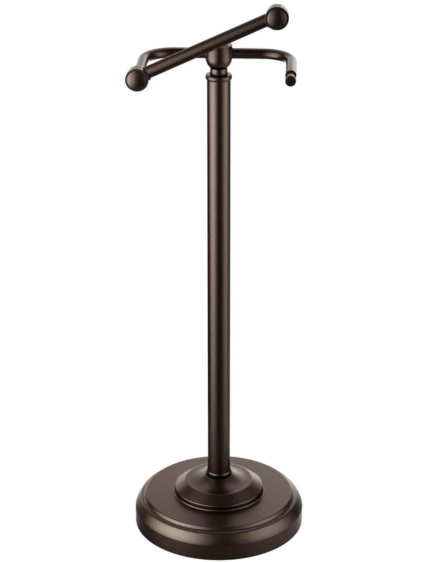 Main image of Dark Bronze Toilet Paper Holder Stand Stainless Steel&Weighted Base Post Pivoting Design Easy to Change Roll, Mega Roll Toilet Paper Holder Freestanding for Bathroom Waterproof & Rustproof
