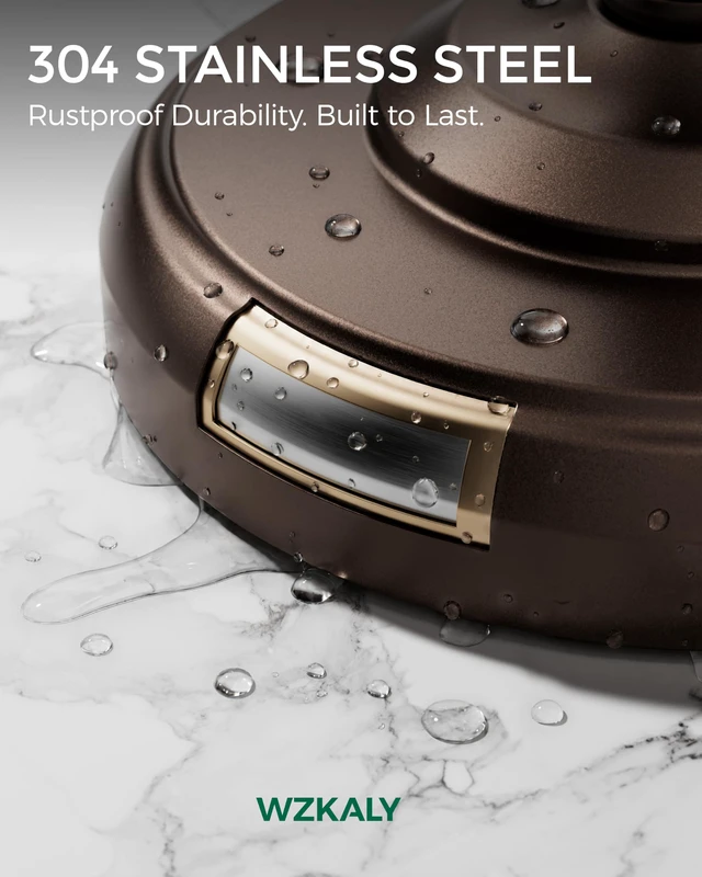 Alt view image 4 of 7 - Dark Bronze Toilet Paper Holder Stand Stainless Steel&Weighted Base Post Pivoting Design Easy to Change Roll, Mega Roll Toilet Paper Holder Freestanding for Bathroom Waterproof & Rustproof
