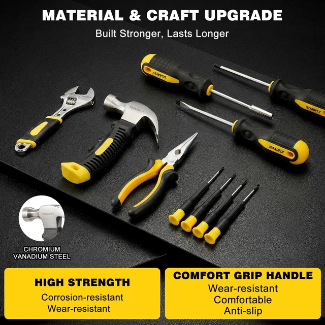 Alt view image 5 of 7 - 157-Piece Tool Set, 8V Cordless Drill Set, Hand Tool Kit for Men and Women Rechargeable Drill Kit with LED Light and Storage Case, Household Hand ToolBox for DIY Improvement, Maintenance and Repairs