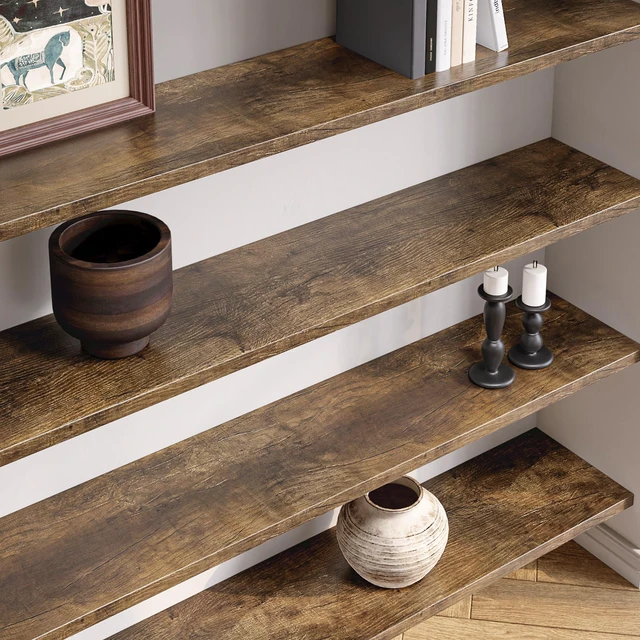 Alt view image 3 of 7 - 24"x200" Vintage Wood Grain Contact Paper Wood Contact Paper for Countertops Waterproof Woodgrain Vinyl Wrap Woods Peel and Stick Wallpaper Countertop Vinyl Wrap Woods Countertop Cover