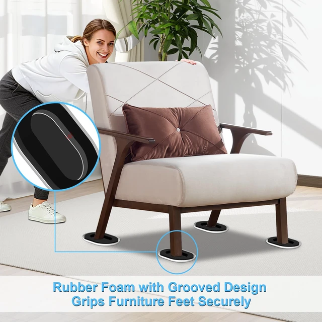 Alt view image 4 of 7 - Furniture Sliders for Hardwood Floors: Multi-Surface 3-in-1 Movers Sliders Moving Pads with 8PCS Carpet Sliders+4PCS Hard Floor Socks+1 Lifter - Protect Floor and Easily Move Furniture