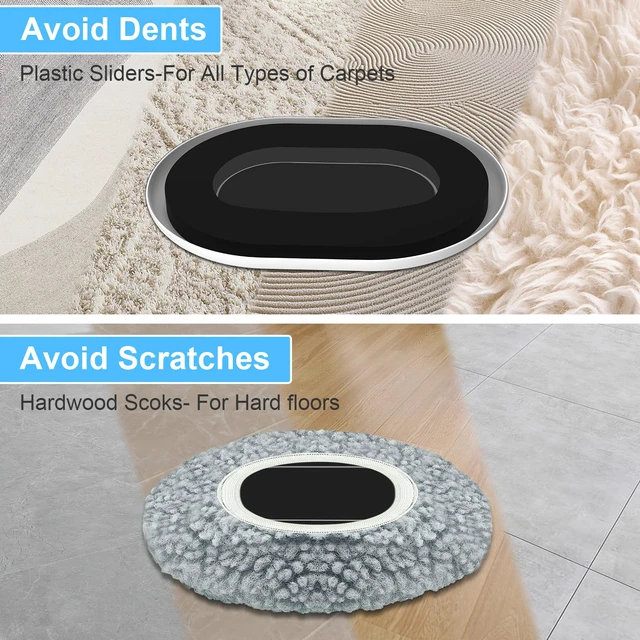Alt view image 5 of 7 - Furniture Sliders for Hardwood Floors: Multi-Surface 3-in-1 Movers Sliders Moving Pads with 8PCS Carpet Sliders+4PCS Hard Floor Socks+1 Lifter - Protect Floor and Easily Move Furniture