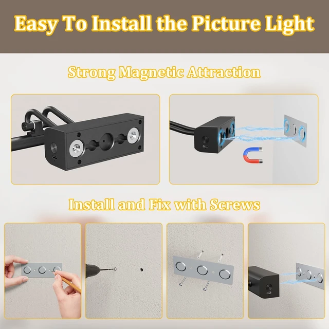 Alt view image 7 of 7 - Battery Operated Wall Light, 13.8'', Set of 2, Black, RF Remote Control 4000mAh Cordless, Wall Light, Magnetic for Easy to Charge,Timers, Display for Gallery Living Room Bedroom
