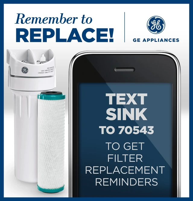 Alt view image 2 of 4 - Single Sta Drinking Water System Replacement Filter, Fits GX1S01R Under Sink Filtration System, Replace Every 6 Months, FXUVC