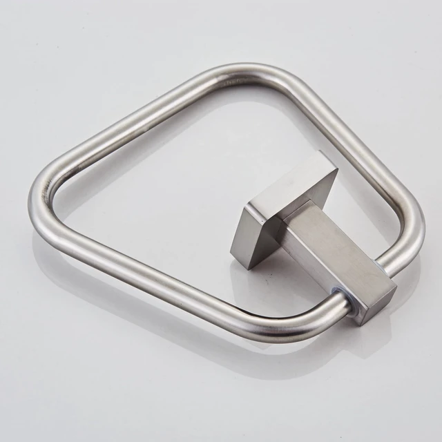 Alt view image 7 of 7 - Brushed Nickel Towel Ring for Bathroom 2 Pack, Kitchen Bath Towel Holder Hangers Wall Mount Heavy Duty Stainless Steel