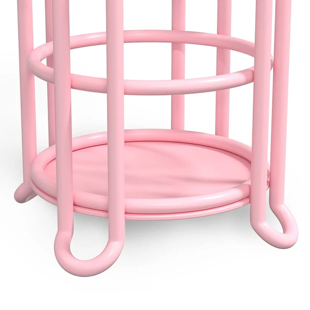 Alt view image 6 of 6 - Pink Toilet Paper Holder Stand Tissue Holder for Bathroom Floor Standing Toilet Roll Dispenser Storage 4 Reserve Mega Rolls, Phone, Wipes