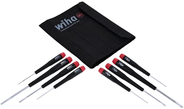 Main image of 26199 Slotted and Phillips Screwdriver Set in Rugged Canvas Pouch, 8 Piece