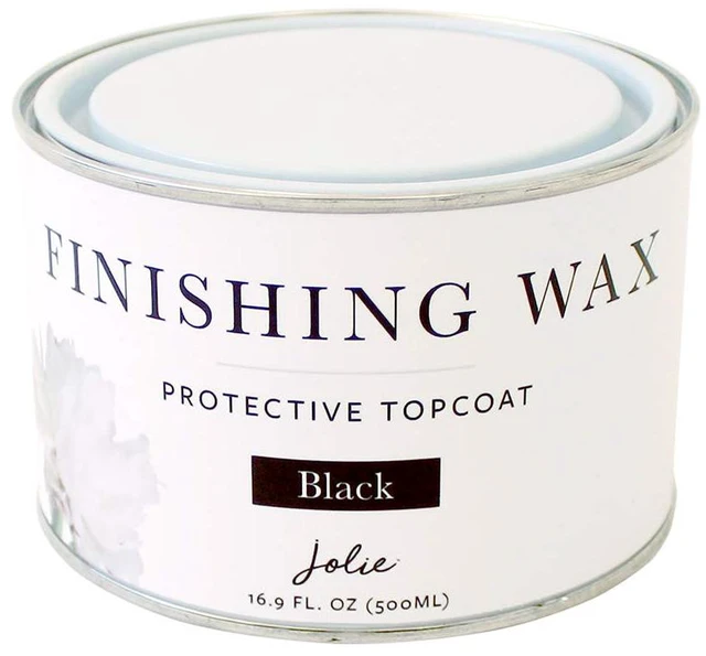 Main image of Finishing Wax - Chalk Finish Paint Wax - Use on wood or matte finish painted interior furniture, cabinets- Odor-Free, Non-Hazardous (500mL, Black)