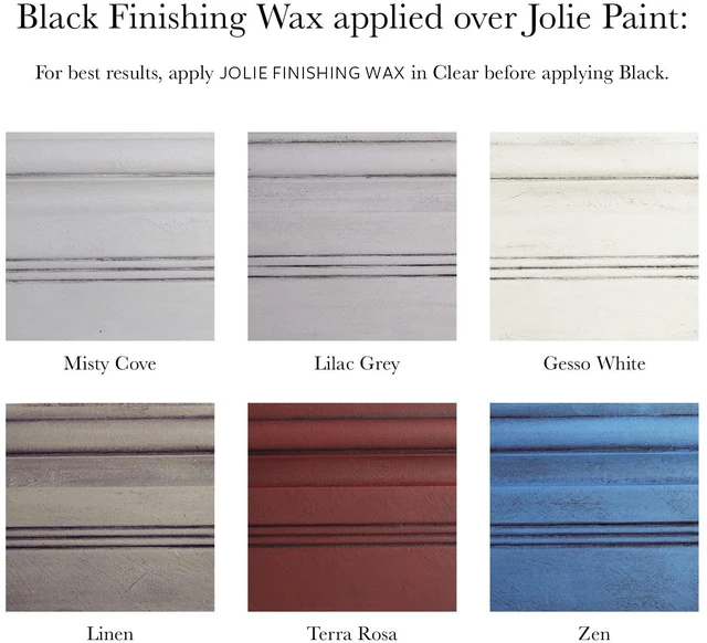 Alt view image 6 of 7 - Finishing Wax - Chalk Finish Paint Wax - Use on wood or matte finish painted interior furniture, cabinets- Odor-Free, Non-Hazardous (500mL, Black)