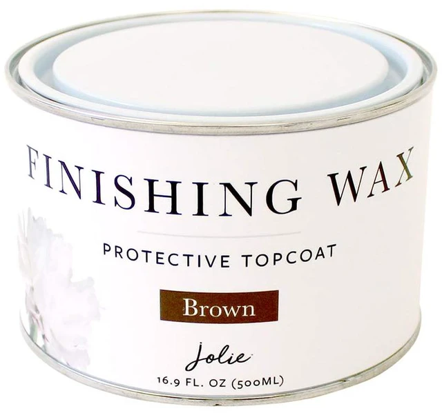 Main image of Finishing Wax - Protective topcoat Paint - Use on interior furniture, cabinets, walls, and accessories- Odor-Free,Non-Hazardous-Brown-500ml
