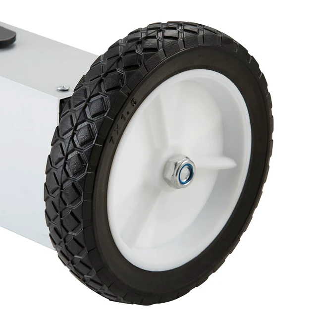 Alt view image 7 of 7 - 45Lbs Rolling Magnetic Sweeper with Wheels, 18-inch Large Magnet Pickup Lawn Sweeper, Push-Type Magnetic Pick Up Sweeper, Magnet with Telescoping Handle, Easy Cleanup of Workshop Yard Garage