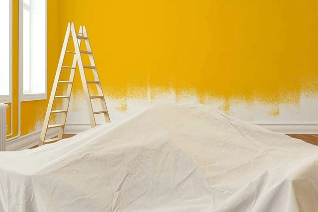 Alt view image 6 of 7 - Canvas Drop Cloth for Painting (Size 6'x9' Feet Pack of 4) Painters Drop Cloth for Painting, Furniture & Floor Protection All Purpose Thick Canvas tarp with Double Stitched Edges