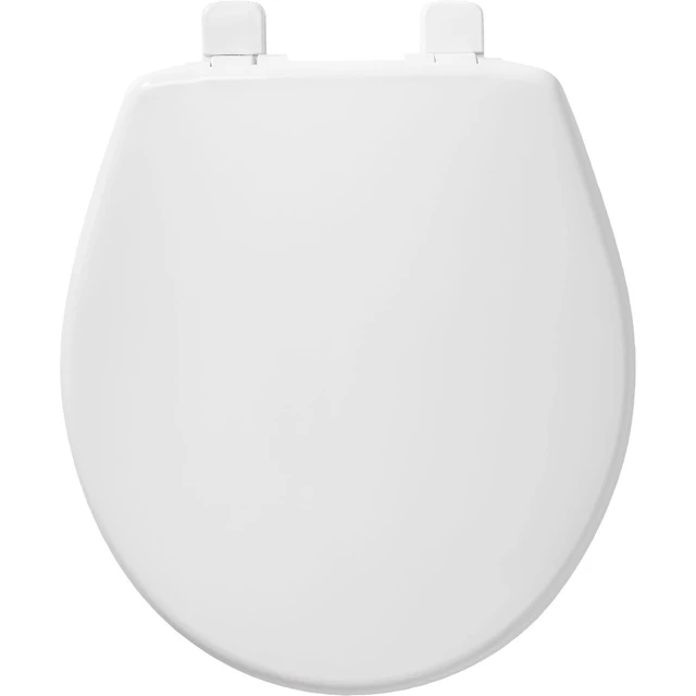 Alt view image 4 of 4 - 730SL Slow Close Toilet Seat, Hinges Never Loosen, Durable Plastic, Made in USA, Round, White