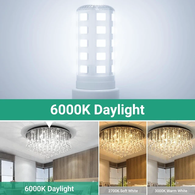 Alt view image 5 of 7 - G9 LED Bulb 4W, 6000K Daylight 20 Pack, 40 Watt Eq, G9 Base, 120V T4 G9 Halogen Replacement, G 9 Bi-pin Base Light Bulbs for Chandelier, 450 LM 360 Beam Angle for Home Lighting, Non-dimmable
