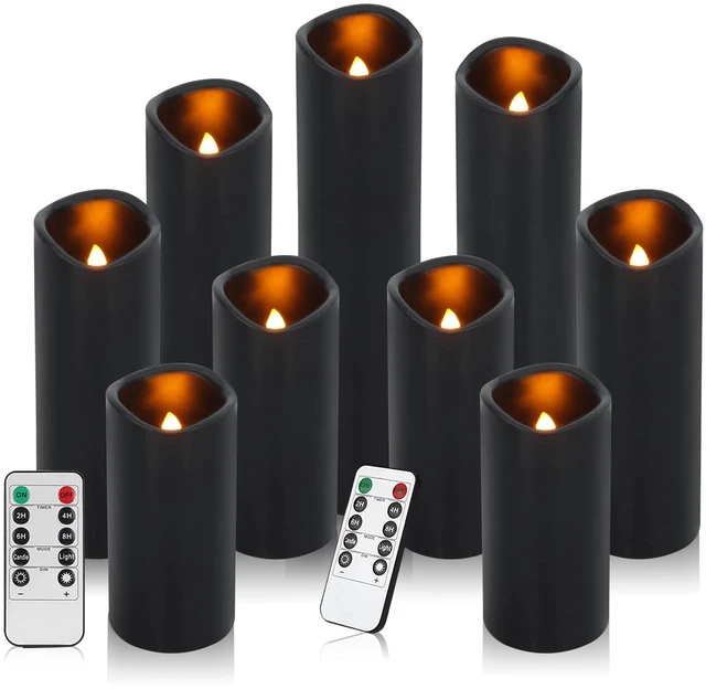 Main image of Flameless Candles (Black Set of 9)