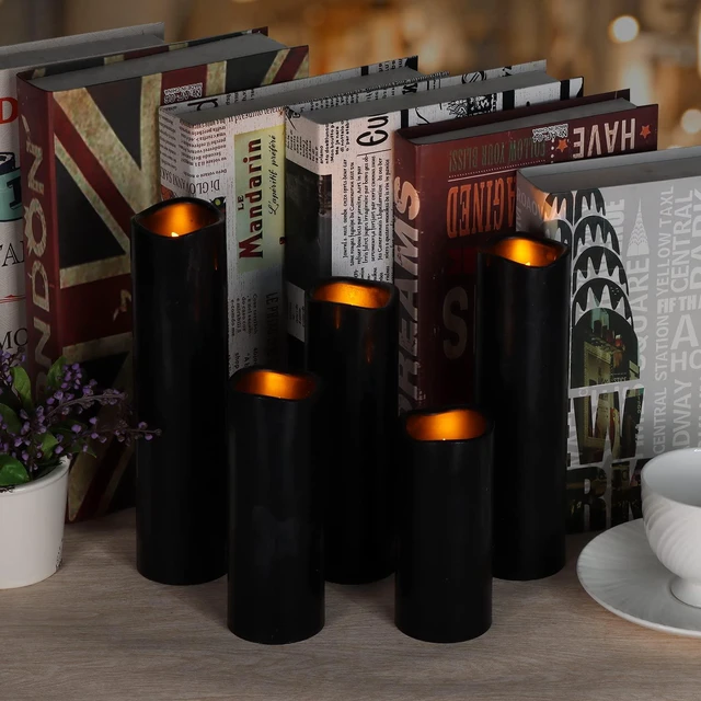 Alt view image 2 of 6 - Flameless Candles (Black Set of 9)