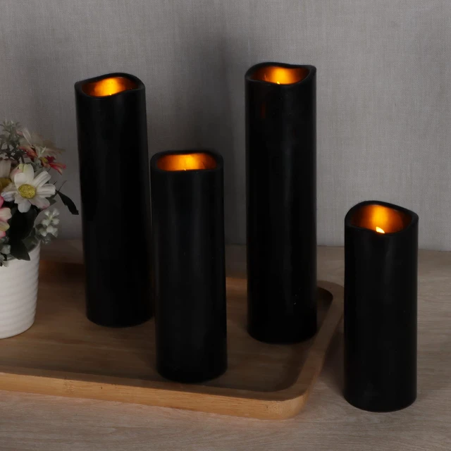 Alt view image 3 of 6 - Flameless Candles (Black Set of 9)