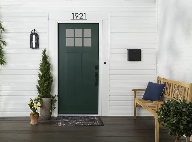 Alt view image 4 of 7 - Stops Rust Door & Trim Paint, Satin Vermont Green Ultimate Durability on Metal, Wood and Fiberglass Durable Chip and Fade Resistance Smooth Finish Indoor and Outdoor