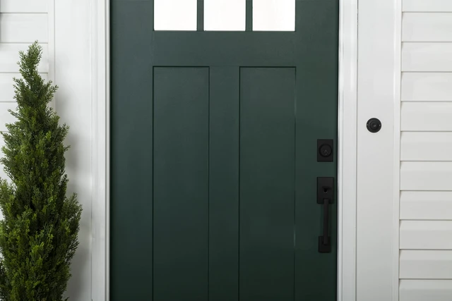 Alt view image 5 of 7 - Stops Rust Door & Trim Paint, Satin Vermont Green Ultimate Durability on Metal, Wood and Fiberglass Durable Chip and Fade Resistance Smooth Finish Indoor and Outdoor