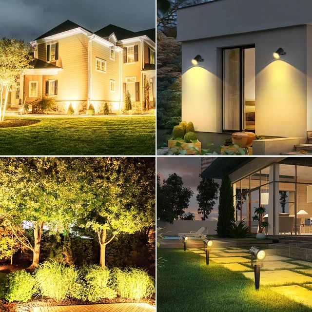 Alt view image 7 of 7 - Solar Christmas Spotlight Outdoor Warm White 3000K Auto On/Off for Garden Flag Tree Patio Yard Driveway Pathway Halloween