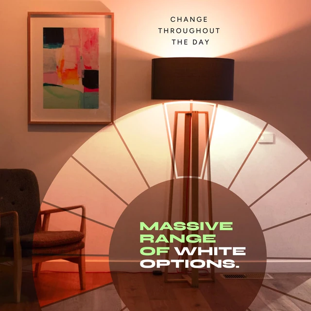 Alt view image 6 of 7 - Color Smart Light Bulbs (2-Pack) A19 E26, Matter Compatible RGB + Tunable White (800 Lumens), WiFi Dimmable Color Changing (2.4GHz), Compatible with Apple HomeKit, Alexa & Google