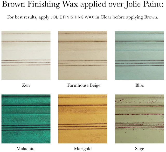 Alt view image 7 of 7 - Finishing Wax - Protective topcoat Paint - Use on interior furniture, cabinets, walls, and accessories- Odor-Free,Non-Hazardous-Brown-500ml