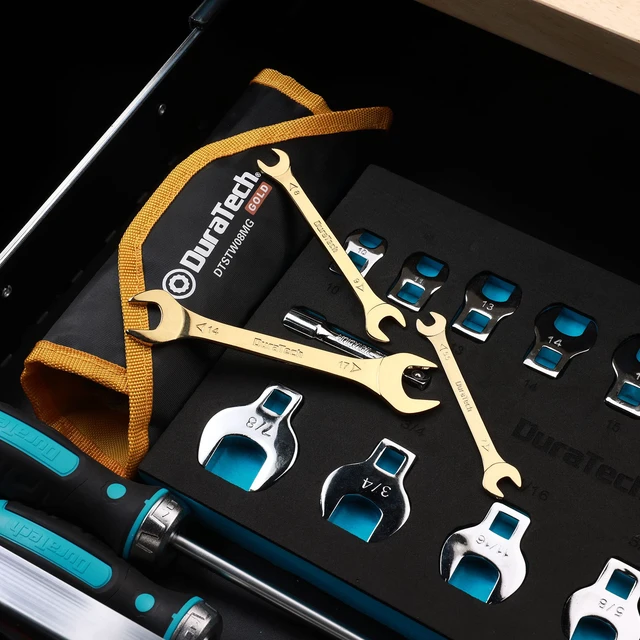 Alt view image 7 of 7 - Super-Thin Open End Wrench Set, 8-Piece, Metric Slim Wrench Set, 5.5, 7, 8, 9, 10, 11, 12, 13, 14, 17, 19, 21, 22, 23, 24, 27 mm, Titanium Plating, Rolling Pouch