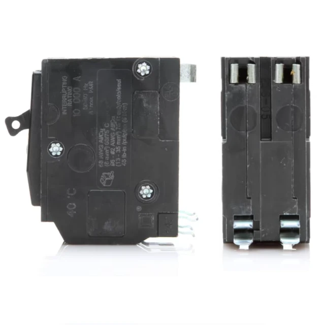 Alt view image 7 of 7 - Genuine Square D QO260 60 Amp Double Pole Circuit Breaker Kit UL Listed, Plug-On Replacement for QO Load Center Panel Box, 60A, 120/240V, 10kAIC, 60Amp, 2 Pole QO Circuit Breaker, 1 Pack