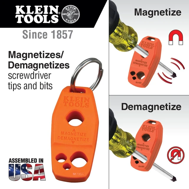 Alt view image 2 of 7 - 85077INSR Insulated Screwdriver Set with Magnetizer, Made in USA, 1000V Electrical Screwdrivers, Phillips, Slotted, Square, 7-Piece
