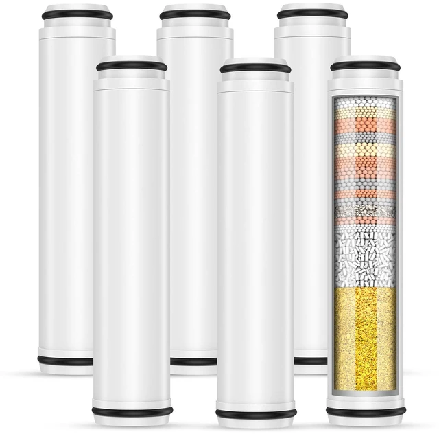 Main image of Shower Filter for Handheld Shower Head, 6 Pack 15 Stage Replacement Filters for Hard Water Remove Chlorine and Harmful Substances