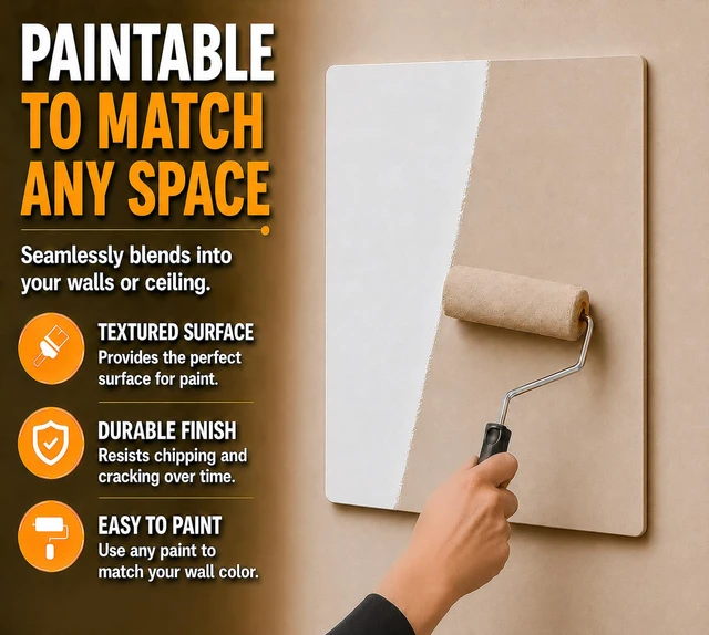 Alt view image 5 of 7 - Adjustable Spring Access Panel 12"x12" Inches, for Drywall, Ceiling, Plumbing Heavy-Duty & Easy Install, Wall Hole Cover Plate, White | Fits 7.5"x8.5" - 12.5"x12.5" Inches | (2-Pack)