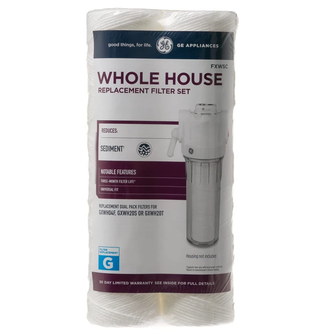 Alt view image 2 of 4 - FXWSC Whole House Water Filter | Replacement for Water Filtration System | NSF Certified: Reduces Sediment, Rust & Other Impurities from Water | Replace Every 3 Months for Best Results | 2 Filters