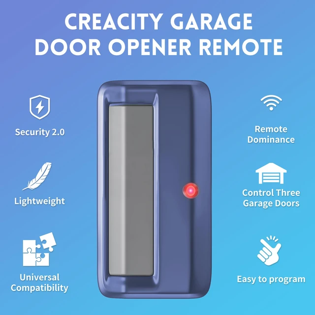 Alt view image 2 of 6 - 2 for Chamberlain Craftsman Garage Door Opener Remote 891LM 971LM Universal,Blue